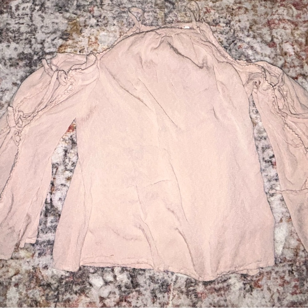 Chic Blush Cold Shoulder Top